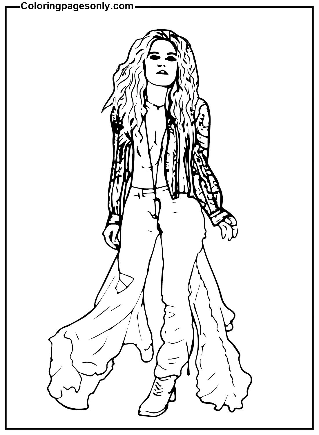 Shakira coloring pages