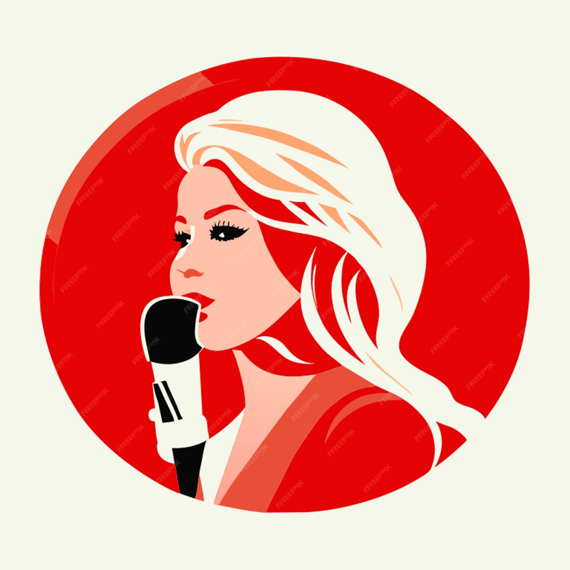 Premium vector make a icon about singer shakira vector illustration