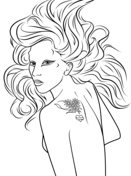 Shakira coloring page free printable coloring pages