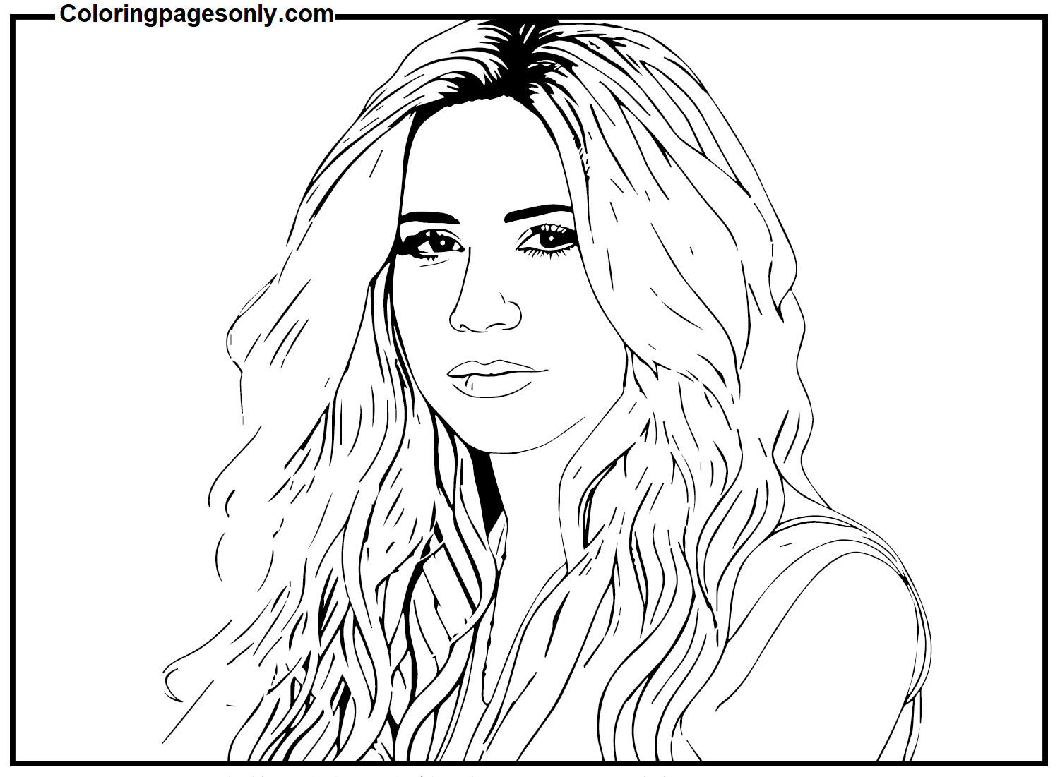 Shakira coloring pages