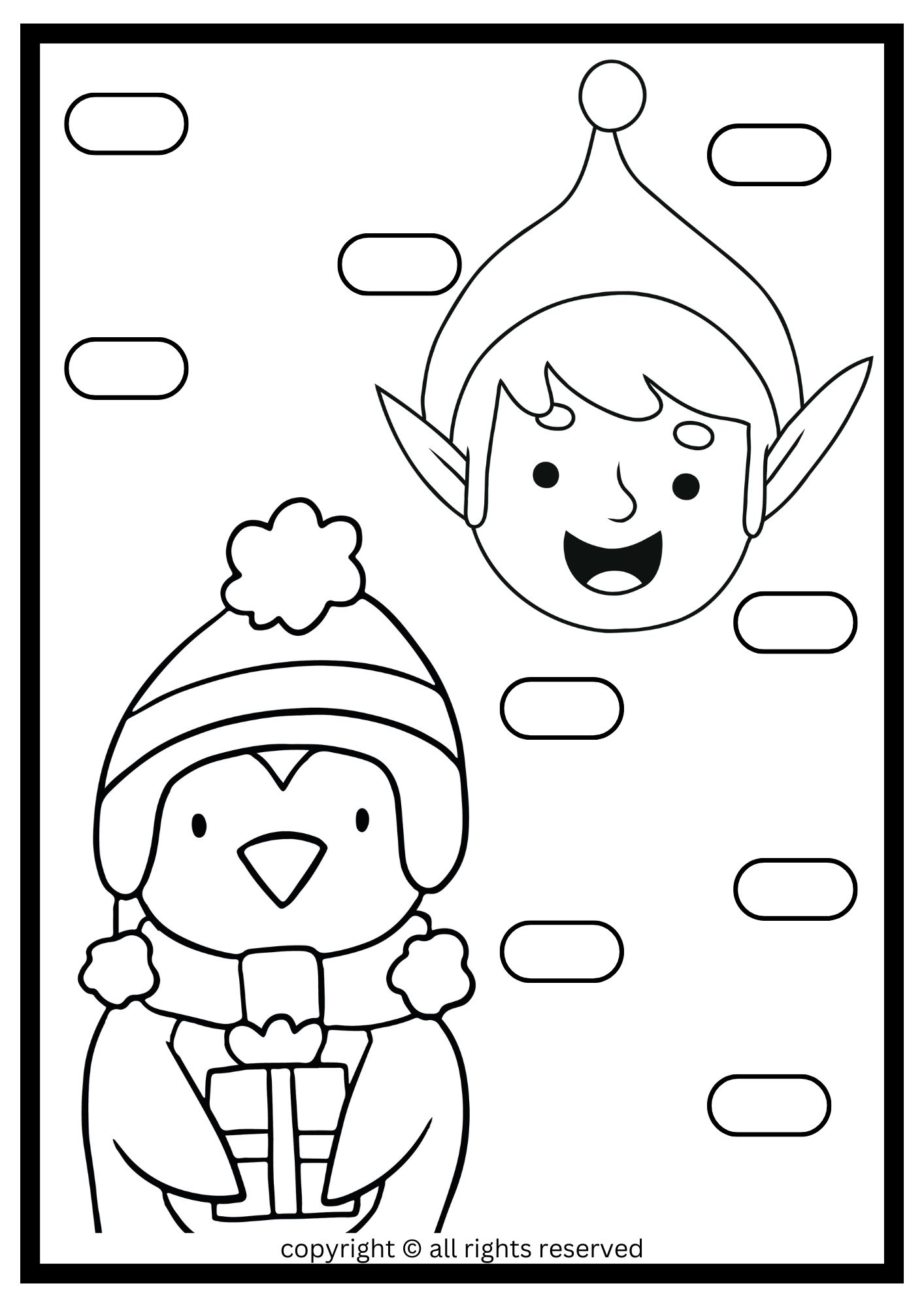 Christmas coloring book made by teachers