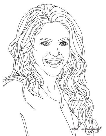 Shakira coloring page more shakira content on hellokids people coloring pages coloring pages coloring pages inspirational