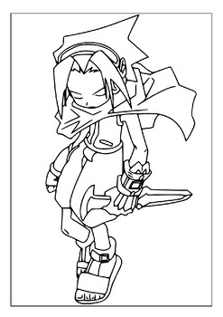 Discover the magic of shaman king printable coloring pages for kids