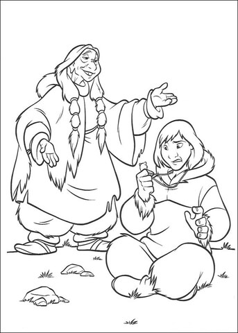 Tanana is a tribal shaman of kenais tribe coloring page free printable coloring pages