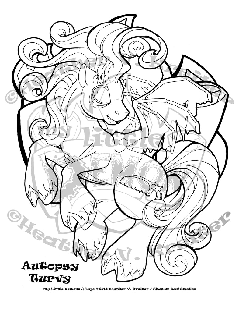 Coloring book pages â my little demon