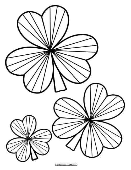 Shamrock coloring pages