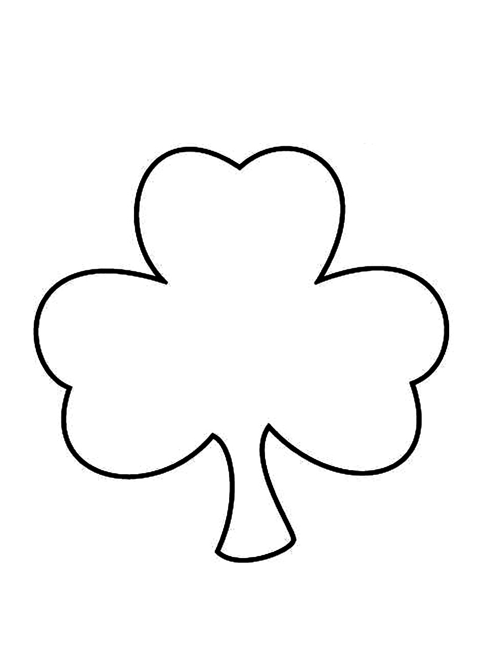 Free printable shamrock coloring pages for kids