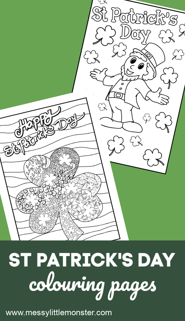 St patricks day colouring pages