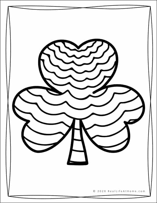 Saint patricks day coloring pages with shamrocks for kids and adults