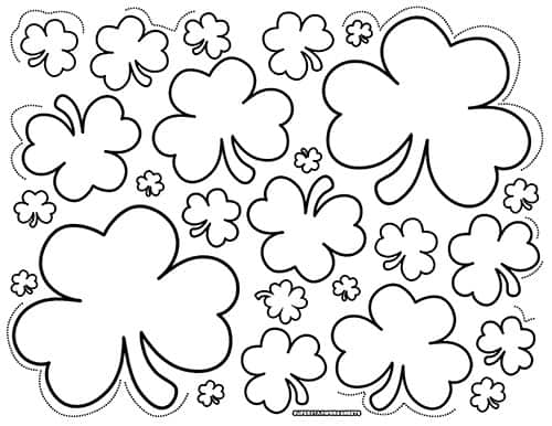 Shamrock coloring pages