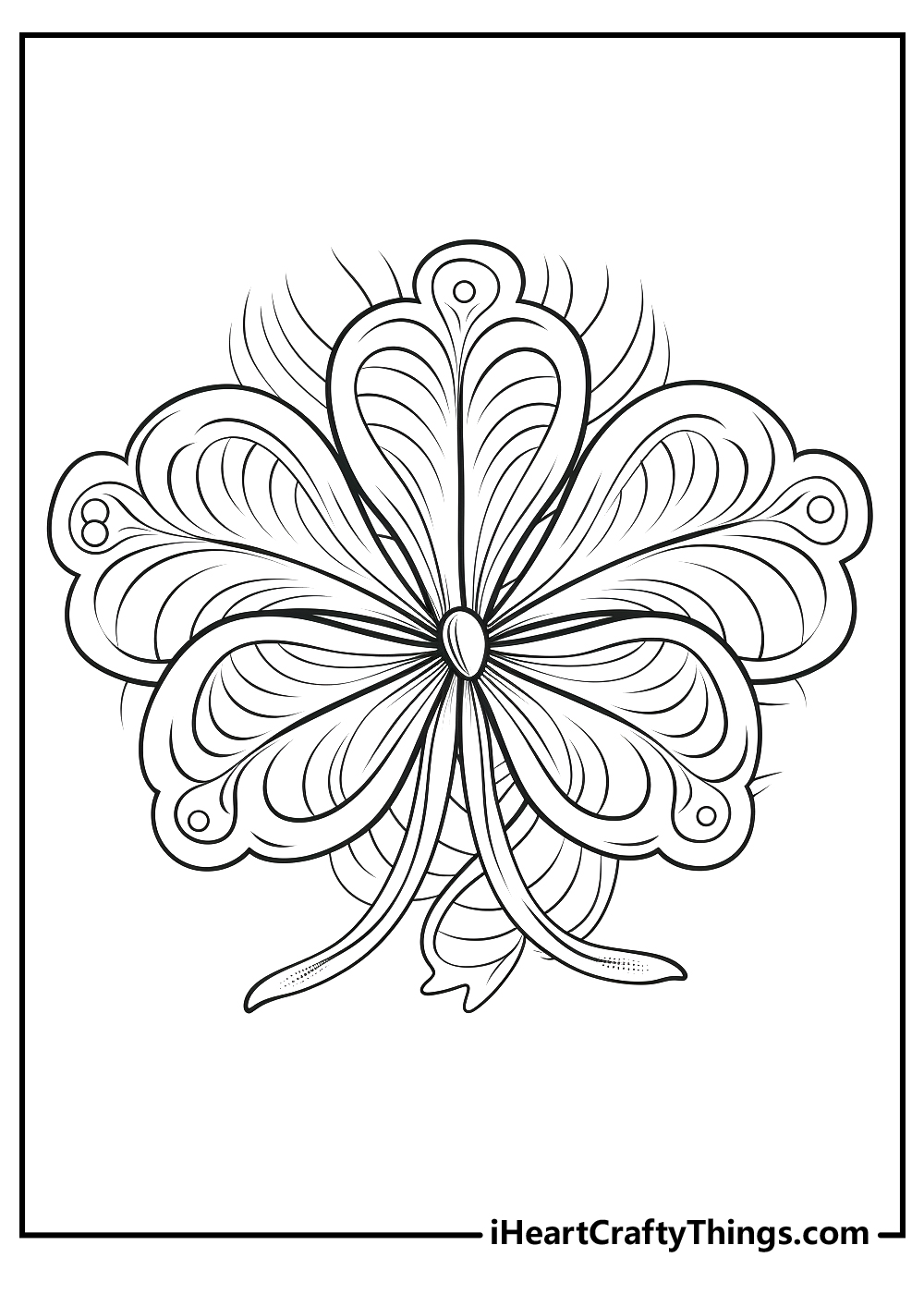 Shamrock coloring pages updated