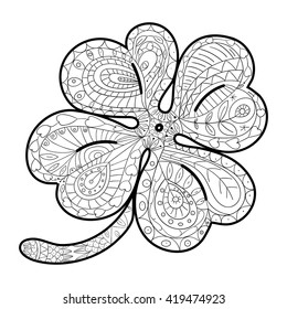 Adult coloring whimsical line art vector stock vector royalty free