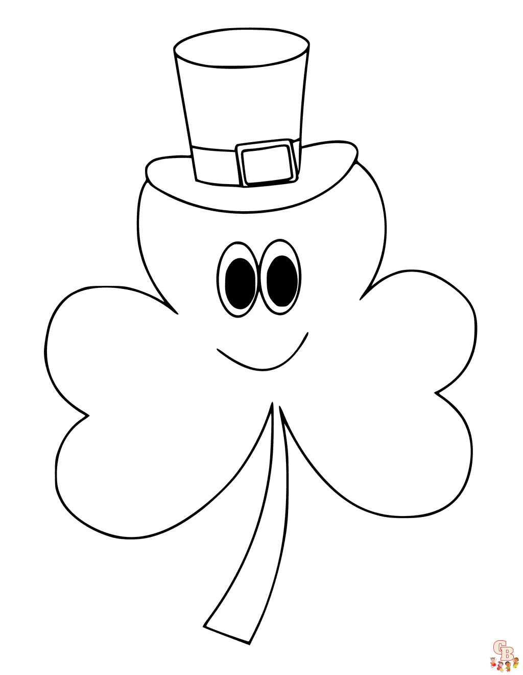 Shamrock coloring pages free printable and easy to color