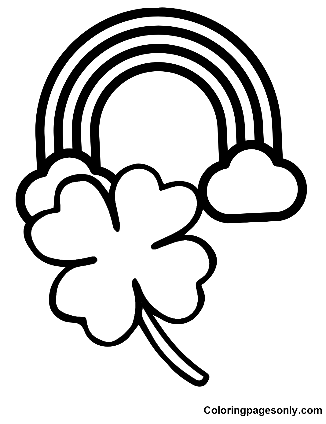 Shamrock coloring pages printable for free download