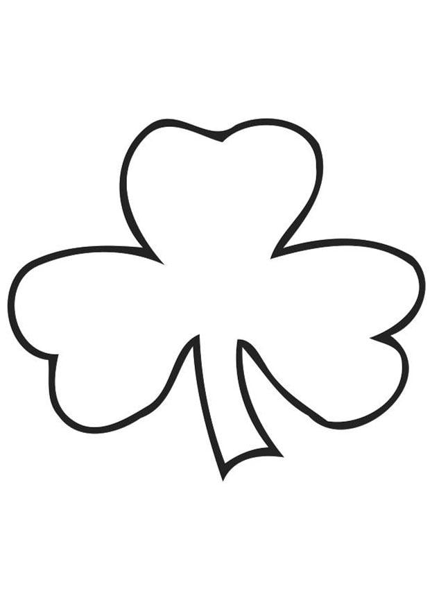 Coloring page irish clover