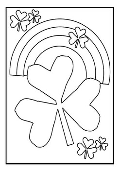 Shamrock coloring pages printable st patricks day coloring pages for kids pdf