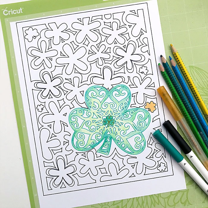 Shamrock coloring pages