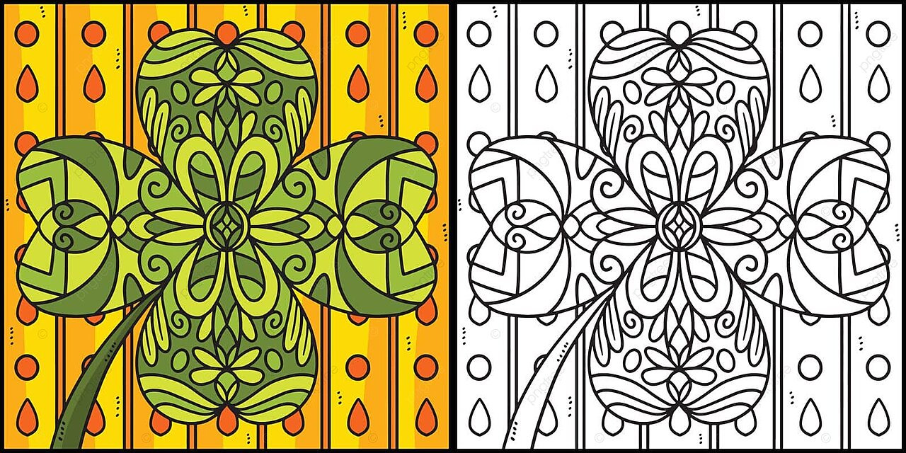 St patricks day shamrock mandala illustration colorful outline culture vector colorful outline culture png and vector with transparent background for free download