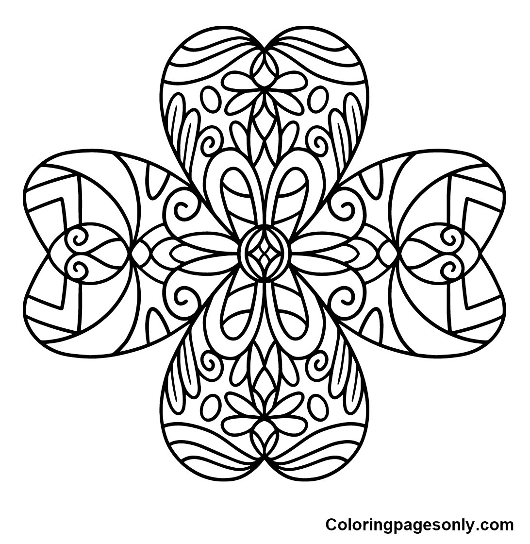 Shamrock coloring pages printable for free download