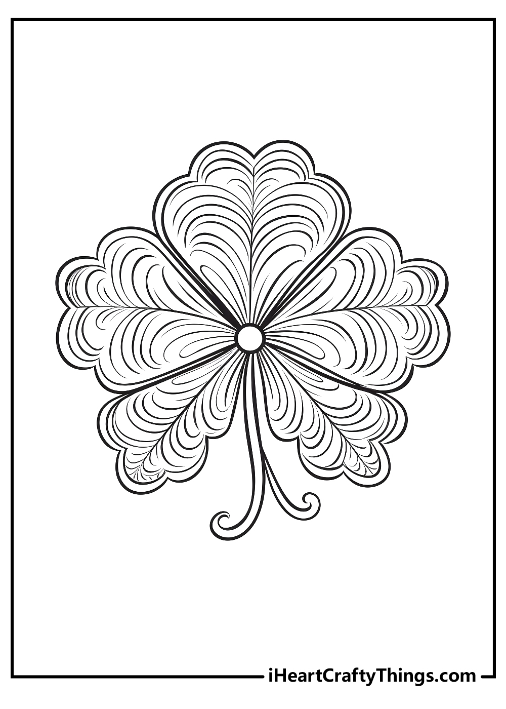 Shamrock coloring pages updated