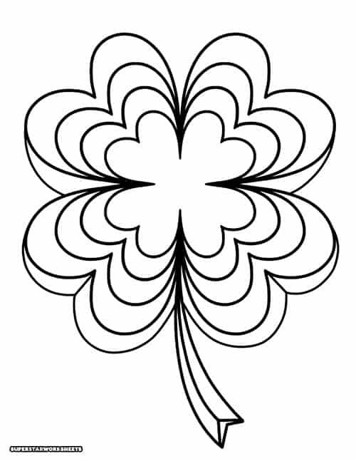 Shamrock coloring pages