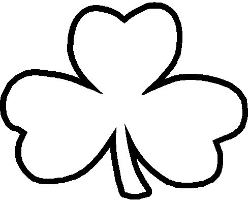 Shamrock template clip art borders shamrock