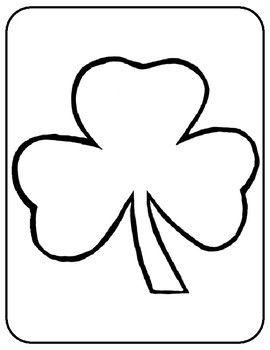 Shamrock template for art project shamrock coloring page shamrock outline sheet shamrock template applique templates shamrock clipart