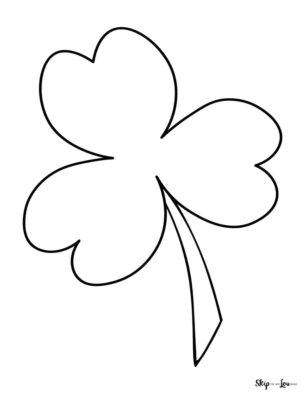 Shamrock coloring pages skip to my lou