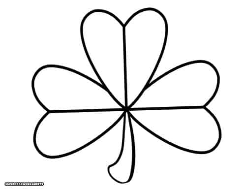 Shamrock coloring pages