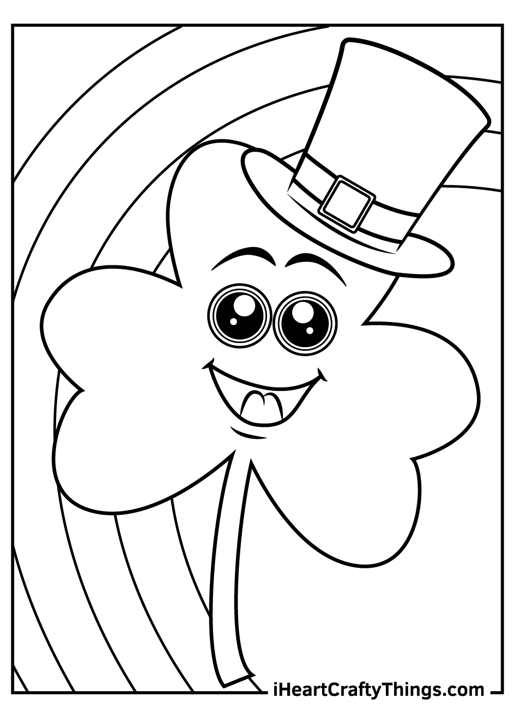 Shamrock coloring pages updated