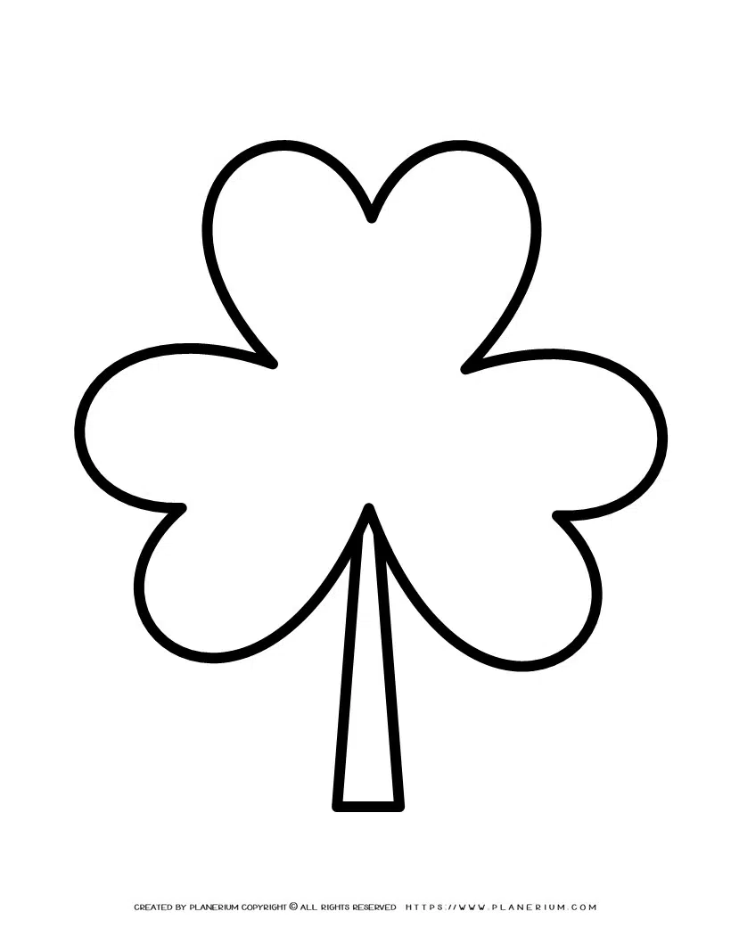 Shamrock template