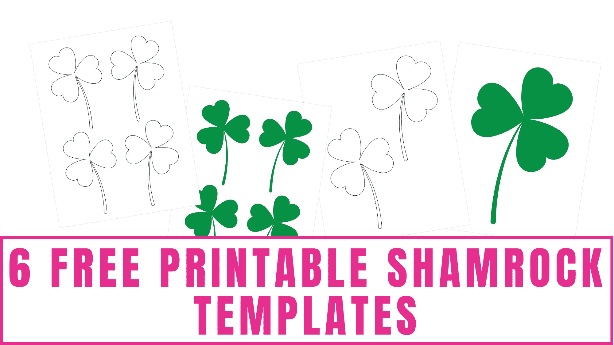 Free printable shamrock coloring pages