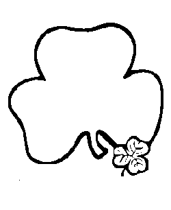 Shamrock coloring pages