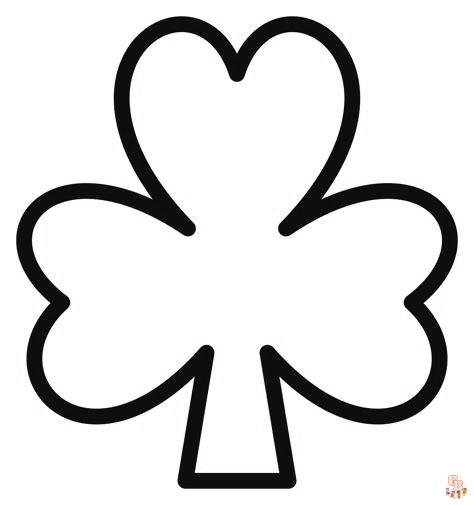 Shamrock coloring pages free printable and easy to color