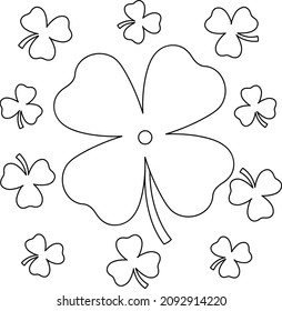 Shamrock coloring page images stock photos d objects vectors