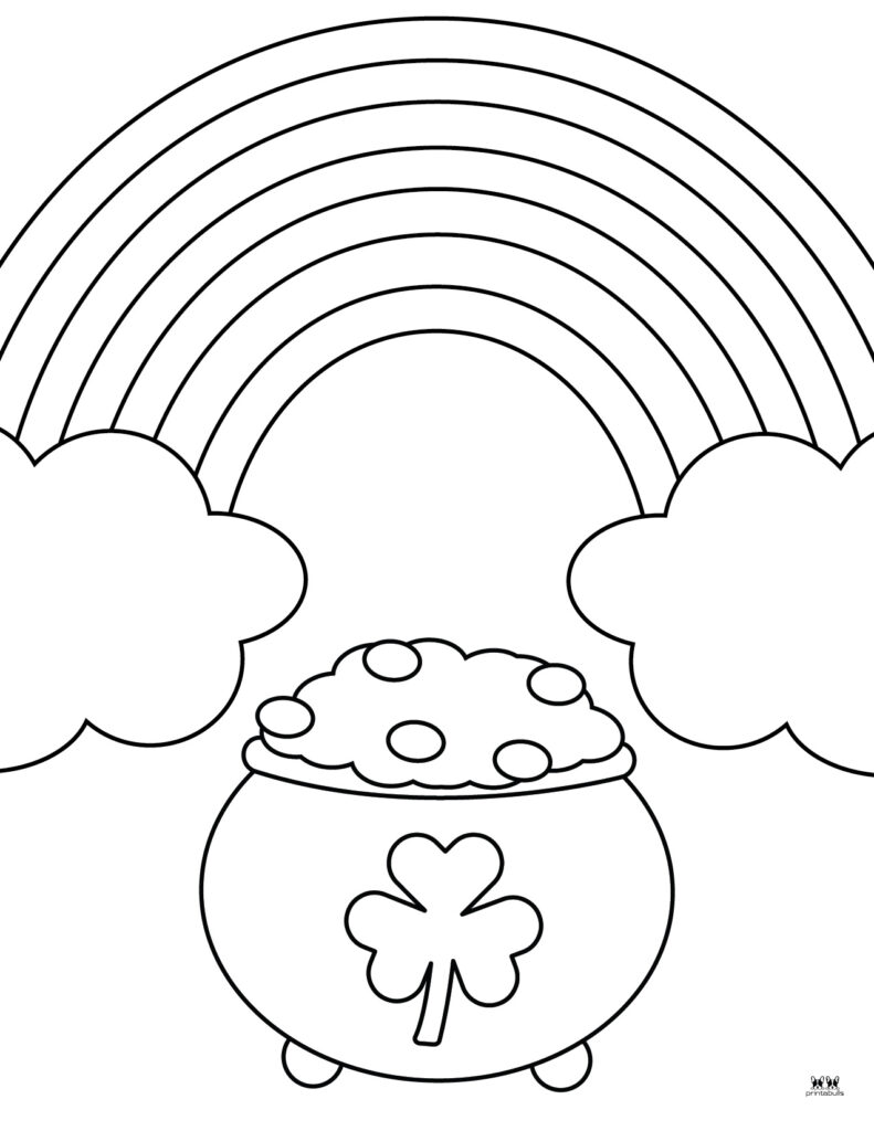 Shamrock templates coloring pages