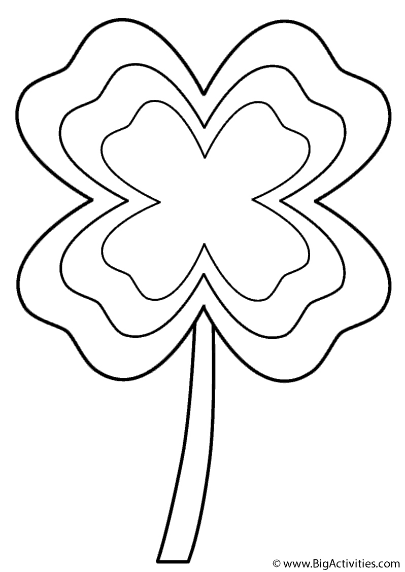 Four leaf clover with multi