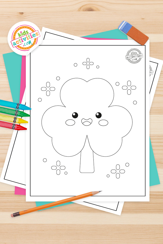 Printable lucky shamrock coloring pages perfect for st patricks day kids activities blog