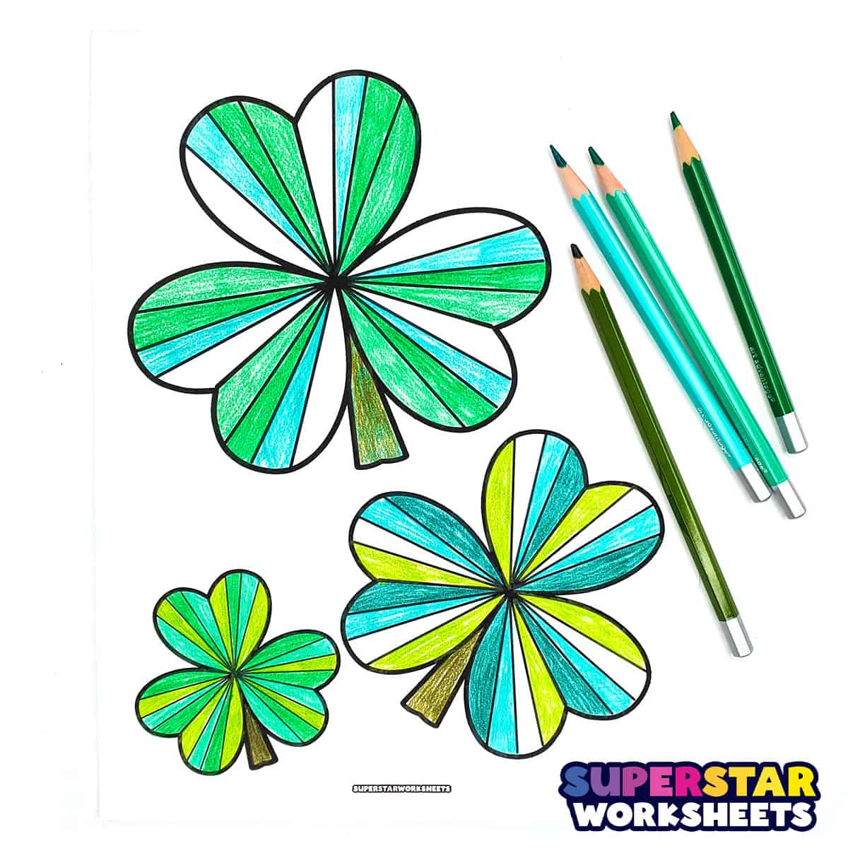 Shamrock coloring pages