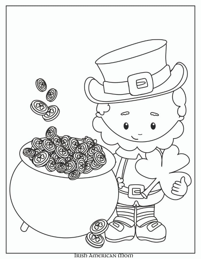 Free printable saint patricks day coloring pages