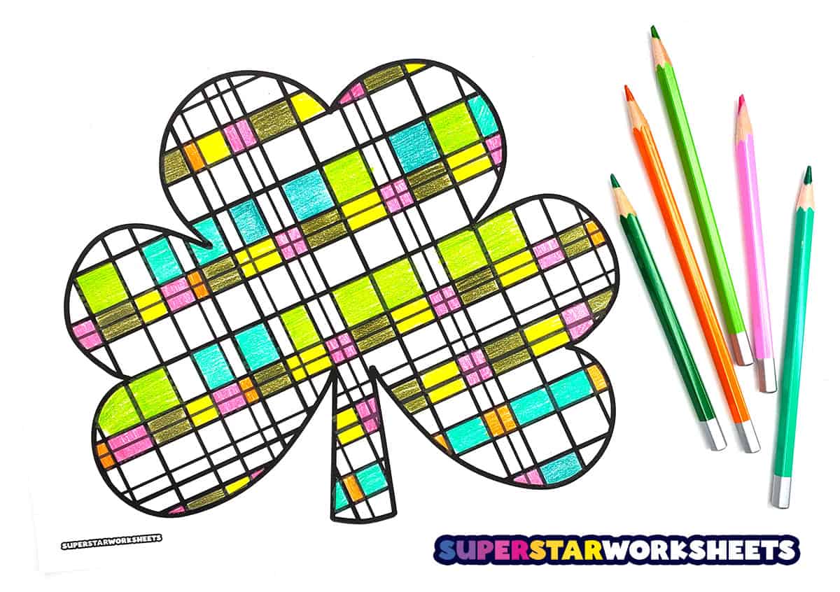 Shamrock coloring pages