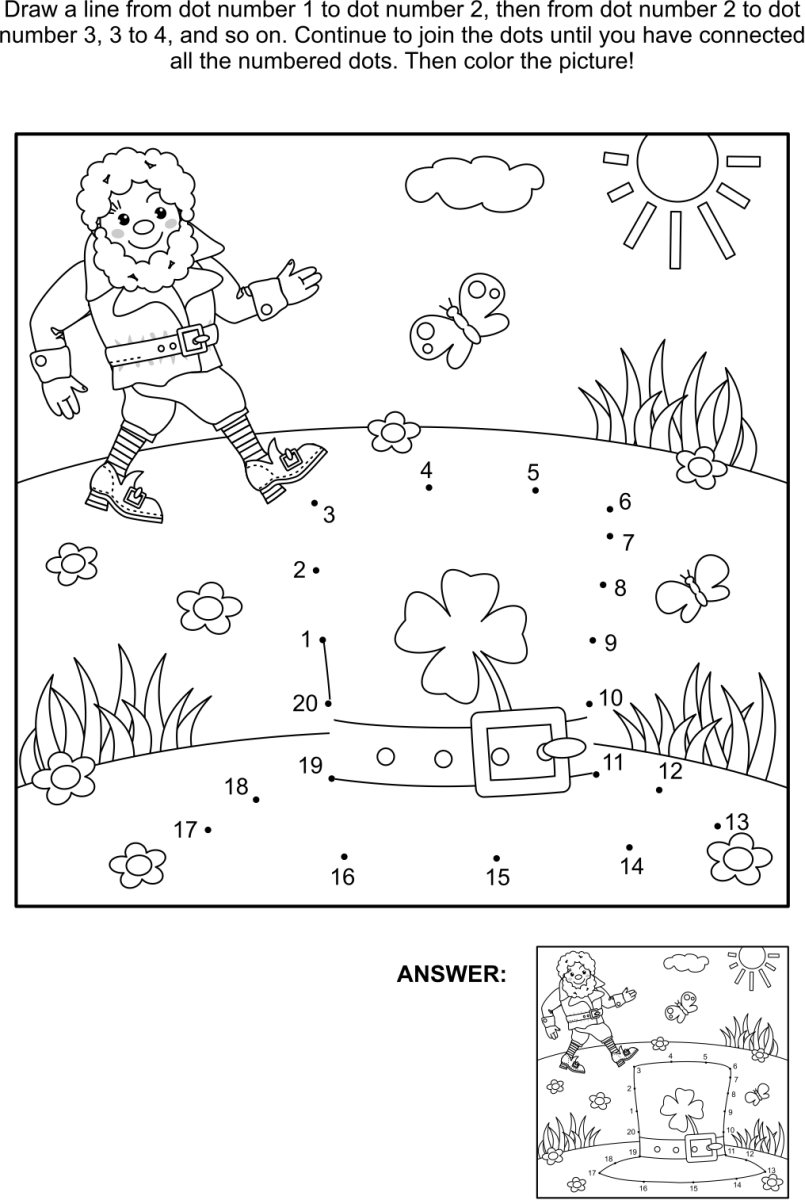 Free st patricks day printable shamrock coloring pages