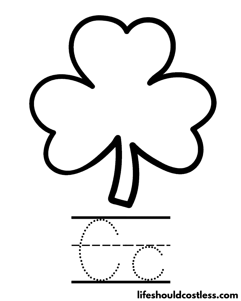 Clover coloring pages free printable pdf templates