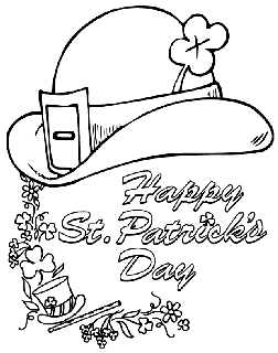 St patricks day free coloring pages