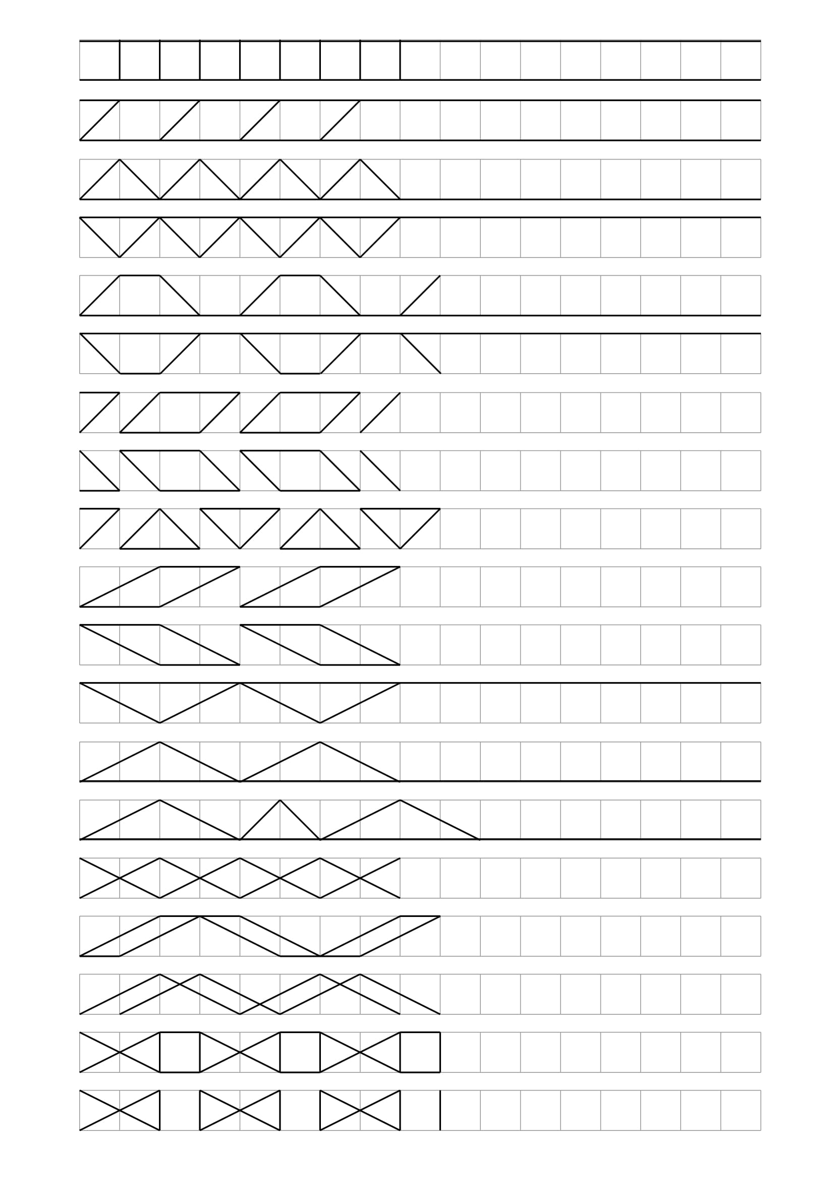 Geometric shape copy grid worksheet free printable puzzle games