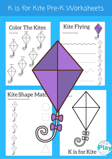 Letter k worksheets for preschool kids