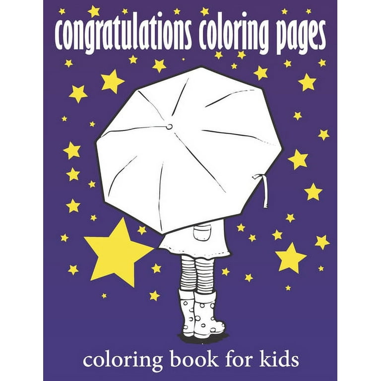 Congratulations coloring pages coloring book for kids the art of positivity coloring book for children ã inch pages coloring book for preschoolers preschool coloring book for kids