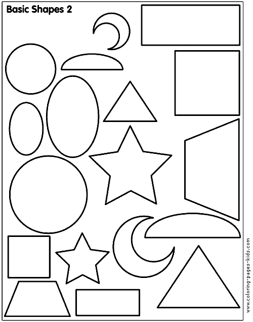 Shape color pages