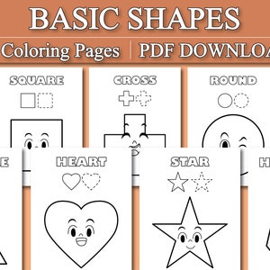 Shape coloring pages