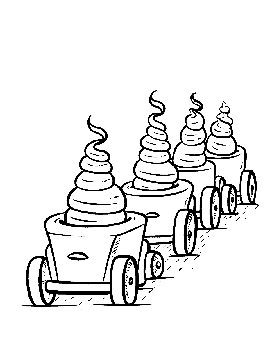 Ice cream coloring pages free printable sheets